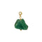 GREEN AVENTURINE CLIP ON GOLD